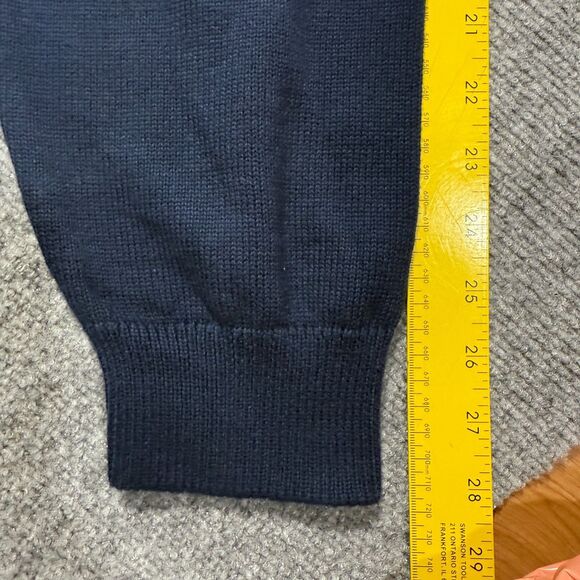 Vtg Chaps American Flag Sweater Mens XXL Blue Crewneck Patriotic USA - Picture 8 of 11